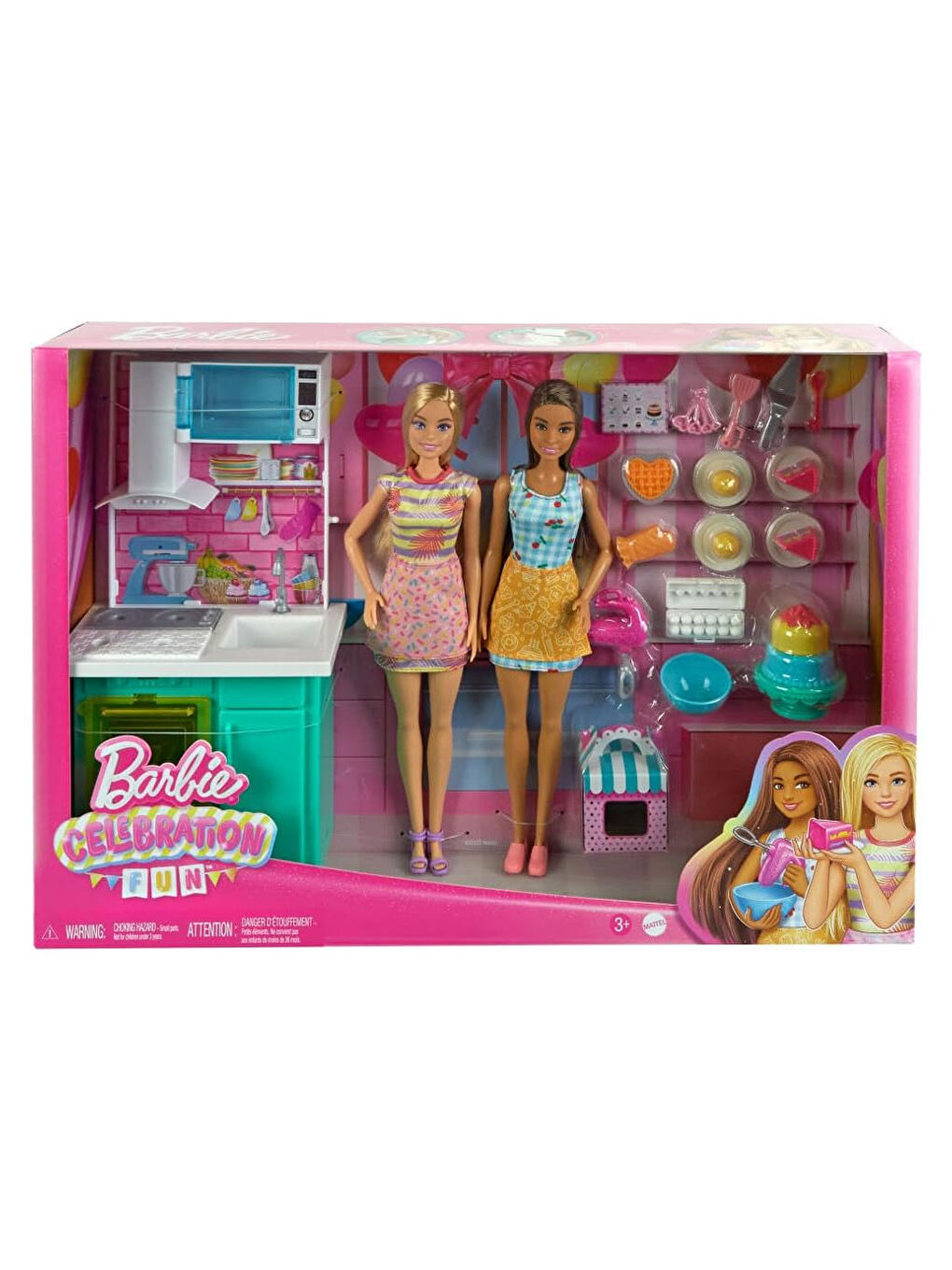 Barbie Brooklyn ve Malibu Pasta Yapıyor Oyun Seti HJY94