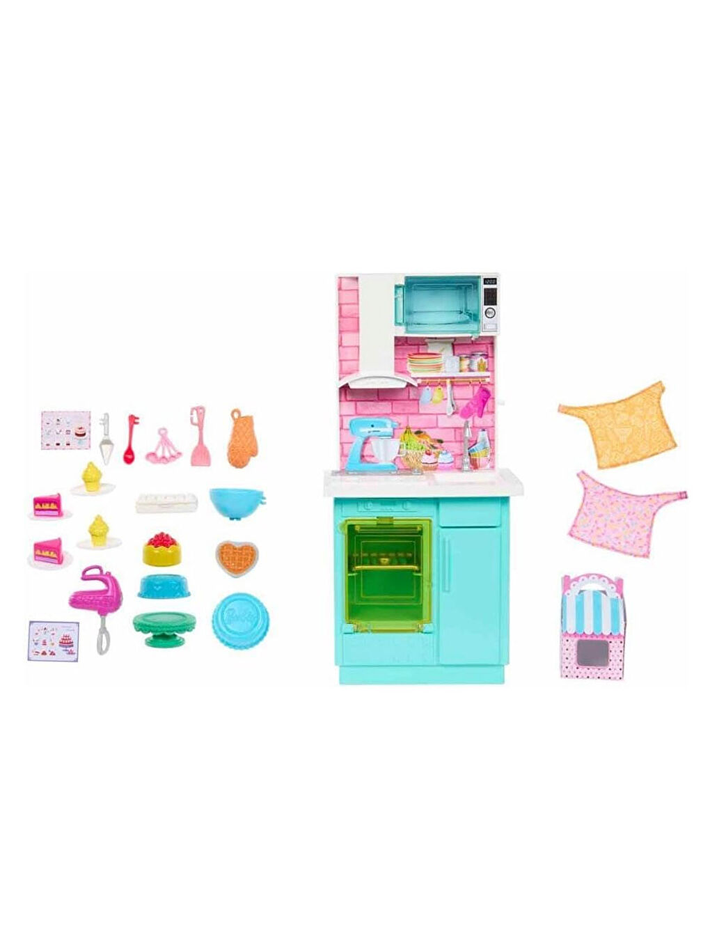 Barbie Brooklyn ve Malibu Pasta Yapıyor Oyun Seti HJY94-4