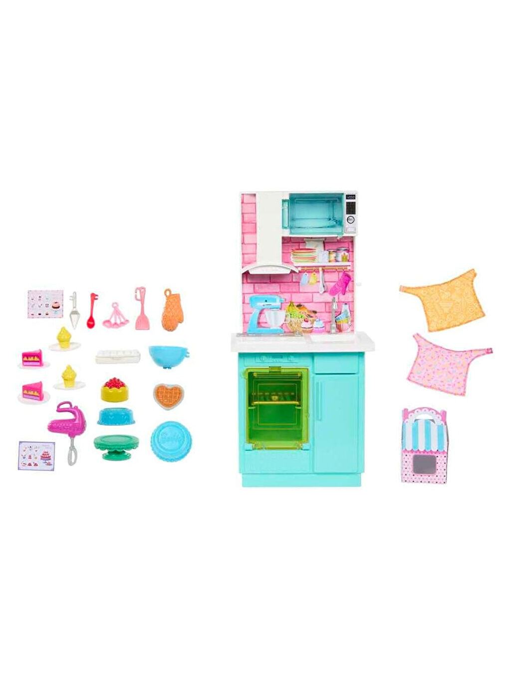 Barbie Brooklyn ve Malibu Pasta Yapıyor Oyun Seti HJY94-5