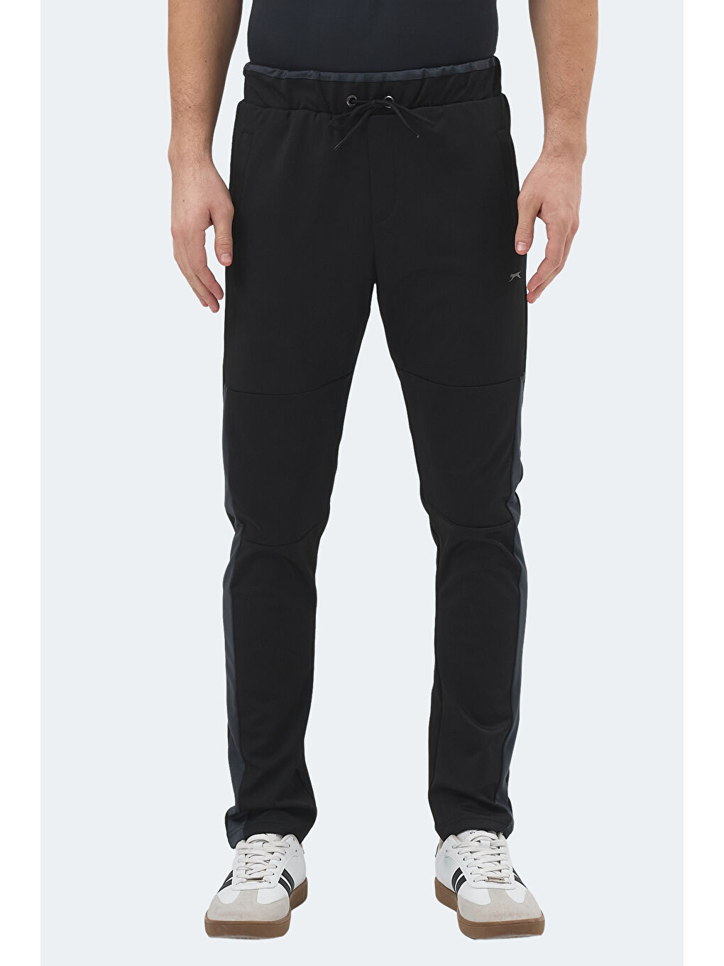 OXFORD I Erkek Fermuar Cepli Siyah Eşofman Altı-2