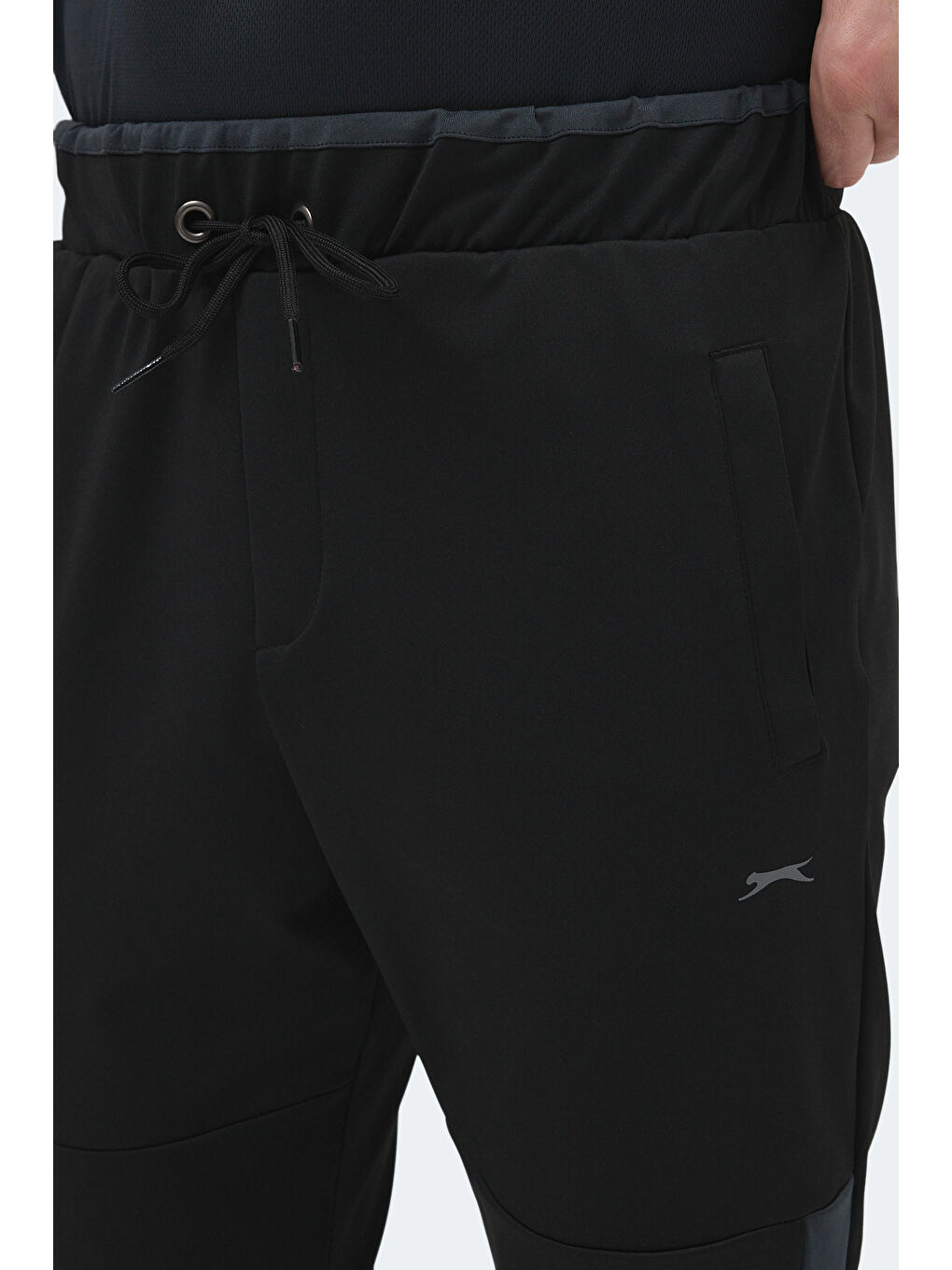 OXFORD I Erkek Fermuar Cepli Siyah Eşofman Altı-3