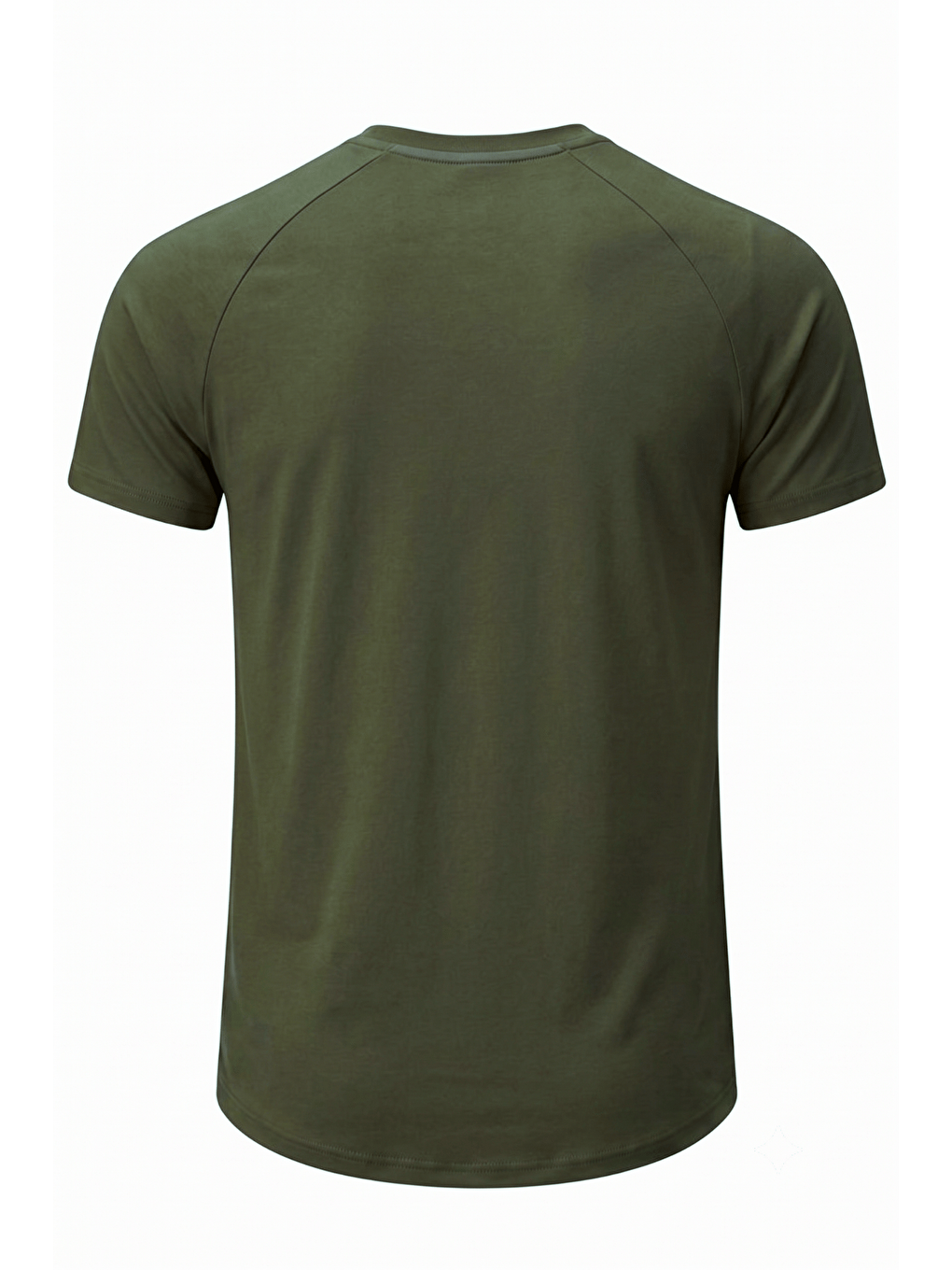Haki Erkek Spor Tişört Fitness Antrenman Tişörtü Oval Kesim Elastanlı Süprem Reglan Kol OVAL-T22-2