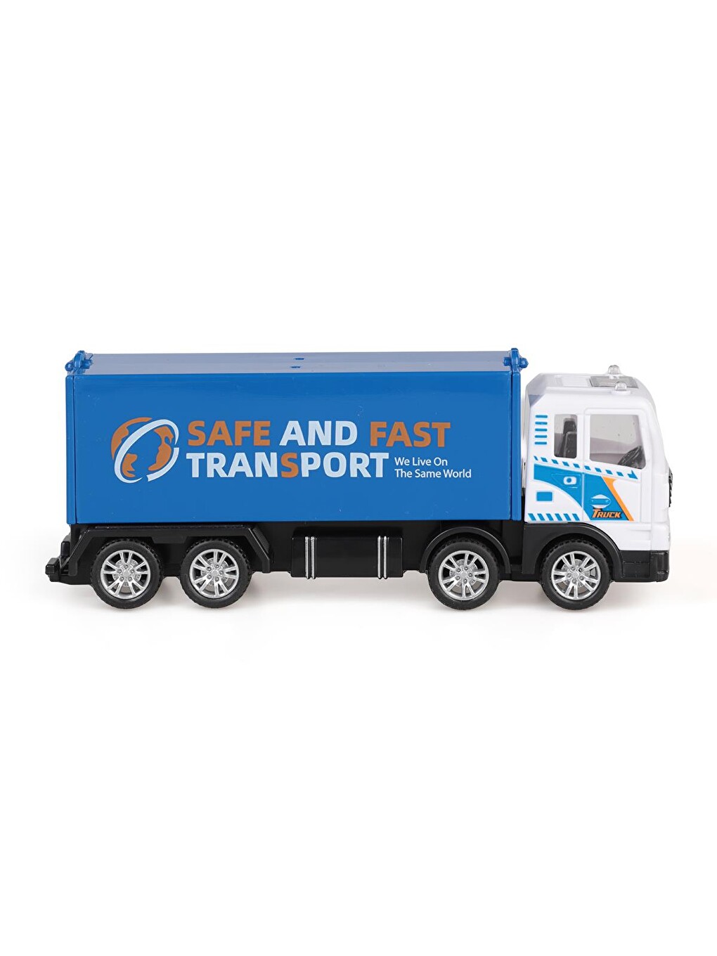 Surtmelı Metal 1:50 Kapalı Kasa Kamyon - Mavi-3