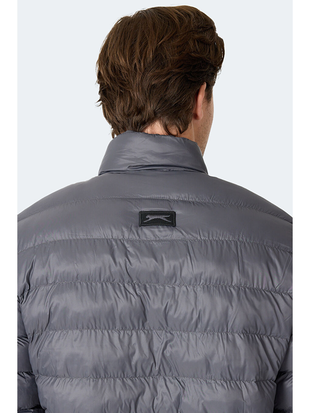 BRAUM Erkek Şişme Koyu Gri Mont & Kaban-4