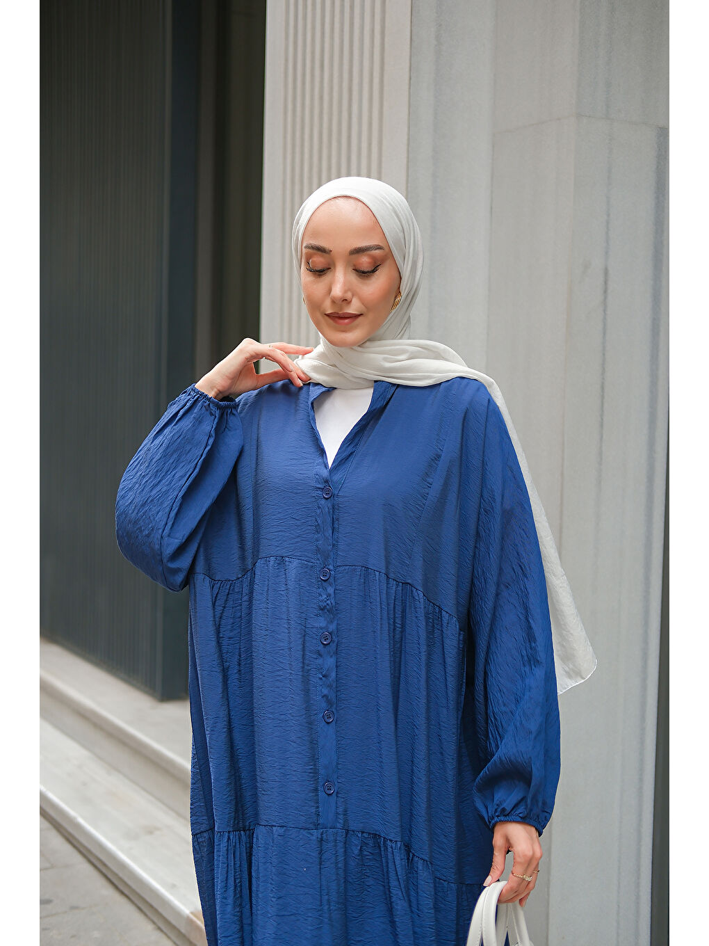 Kadın Rita Kraş Elbise Lacivert-1