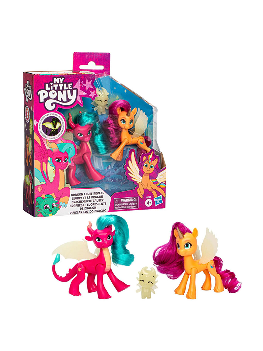 Karanlıkta Parlayan Figür Oyuncak Dragon Light Reveal F8702