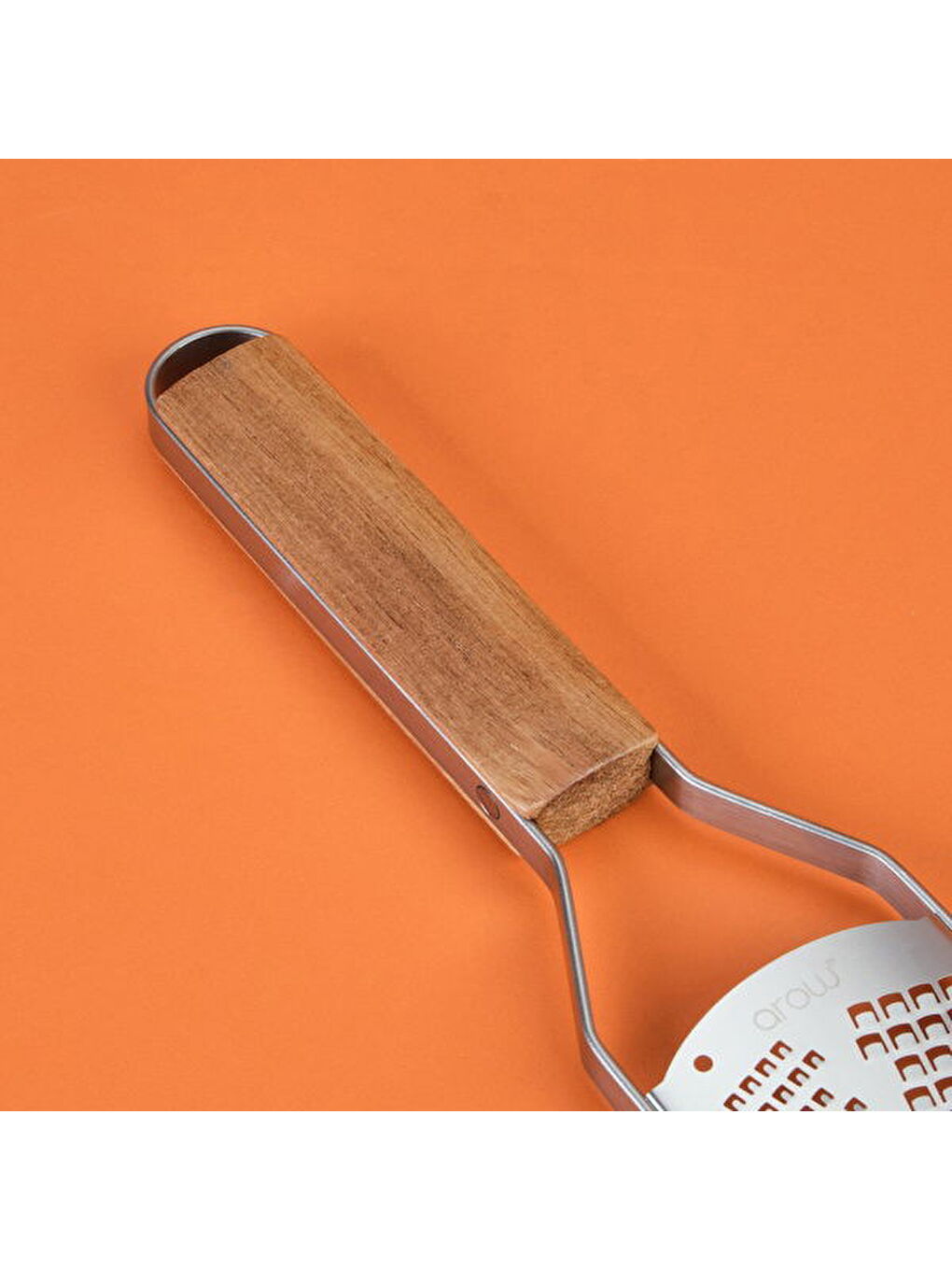 Ahşap Saplı Çizgili Bıçaklı El Rendesi - Açık Kahverengi / Gri-1