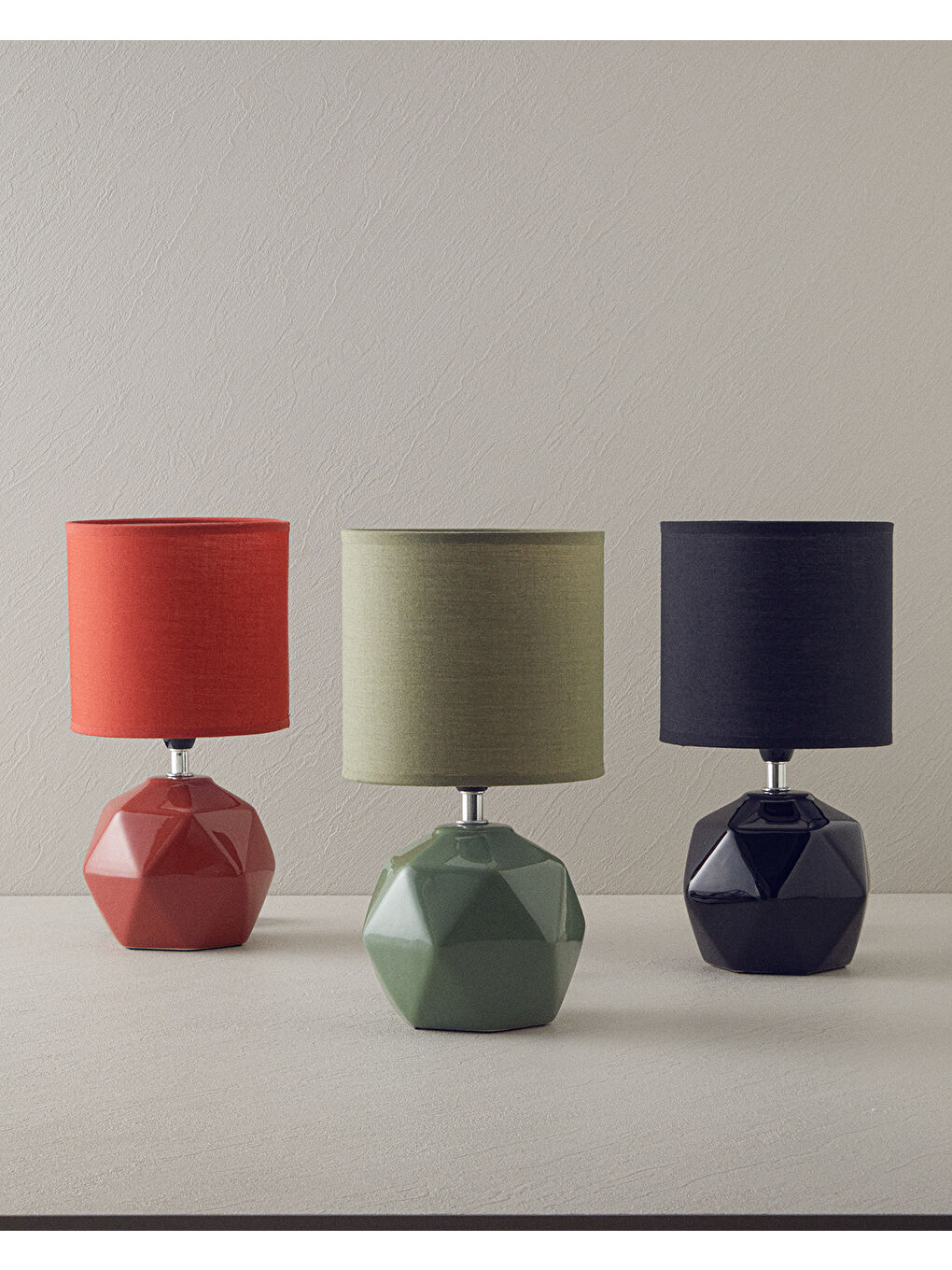 Cubic Seramik Abajur Yeşil-2