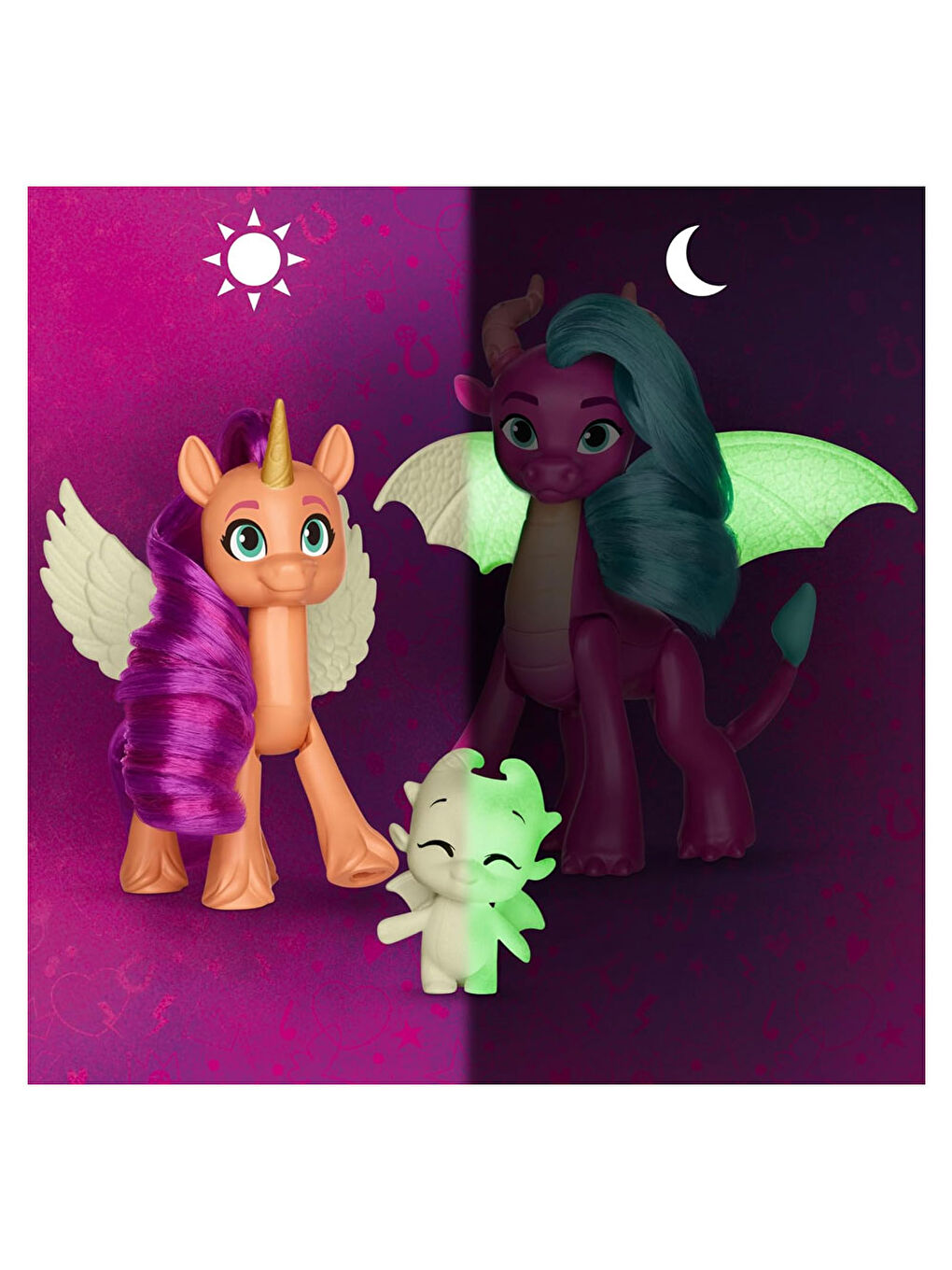 Karanlıkta Parlayan Figür Oyuncak Dragon Light Reveal F8702-7