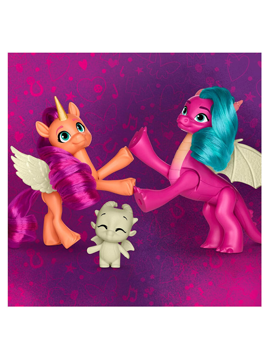 Karanlıkta Parlayan Figür Oyuncak Dragon Light Reveal F8702-9