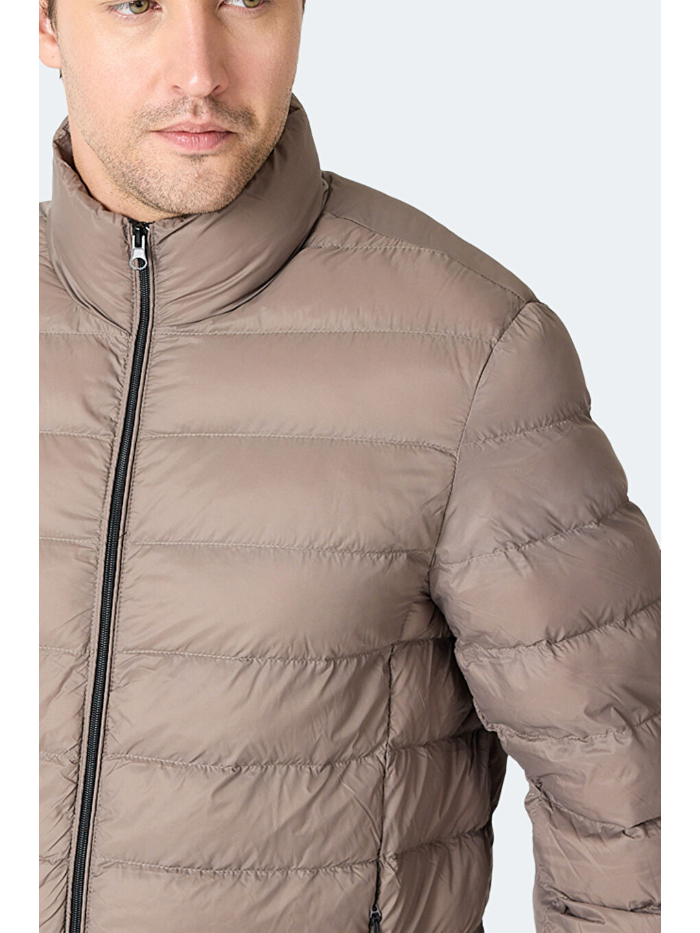 Kahverengi BRAUM Erkek Şişme Kahve Mont & Kaban-1