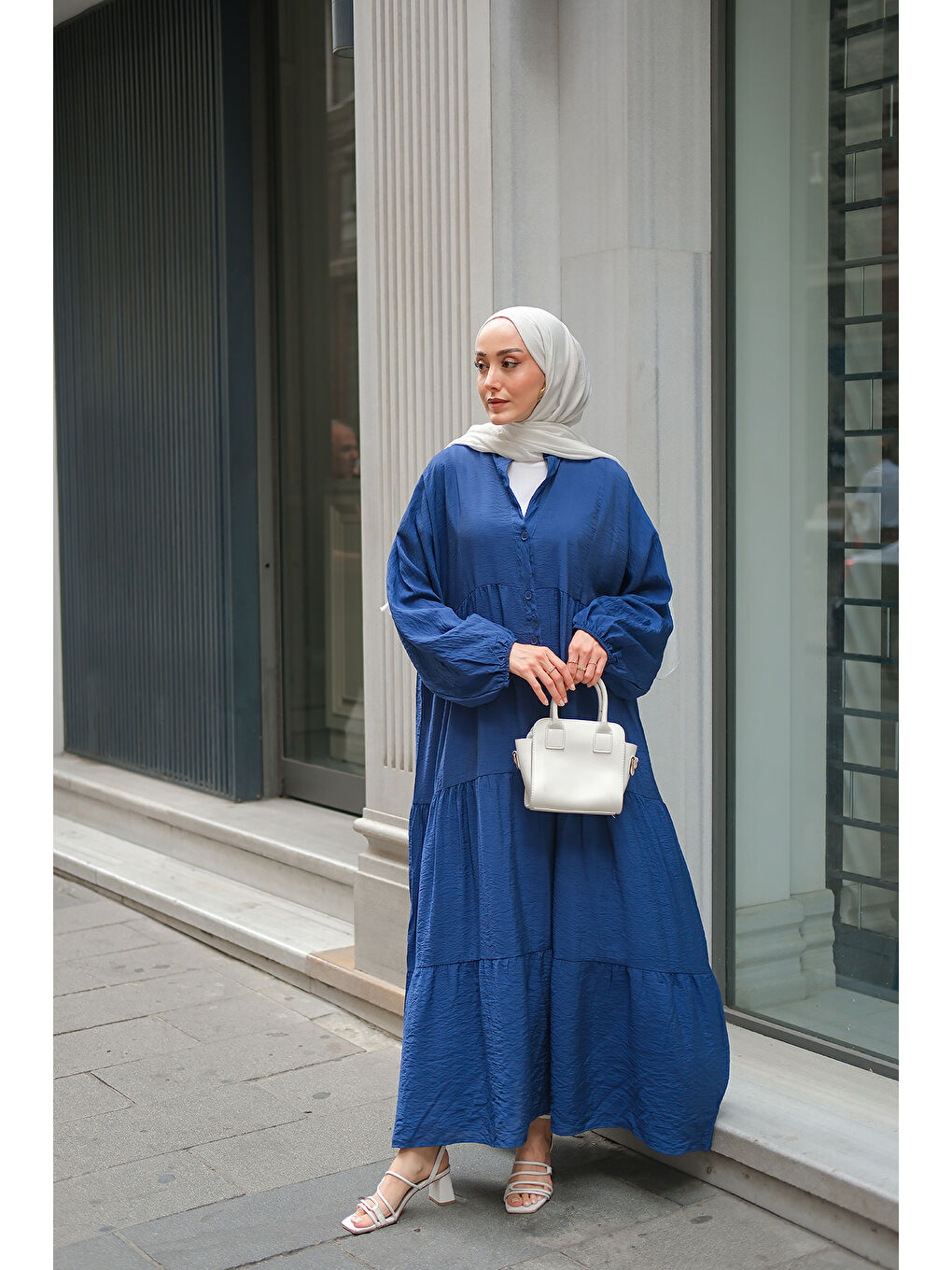 Kadın Rita Kraş Elbise Lacivert-3