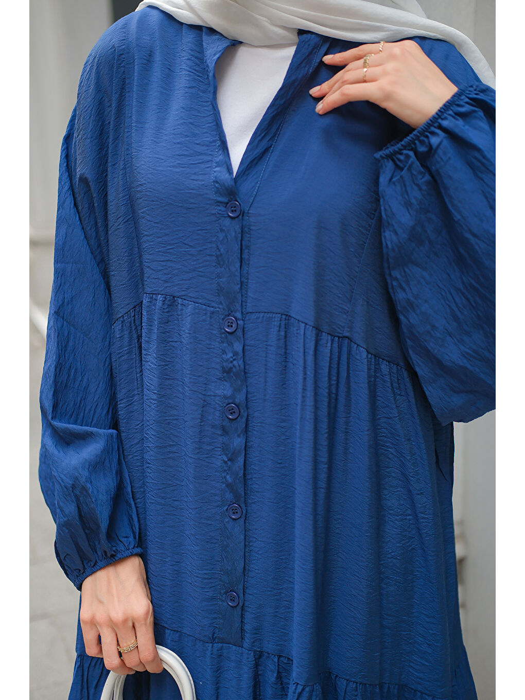 Kadın Rita Kraş Elbise Lacivert-4