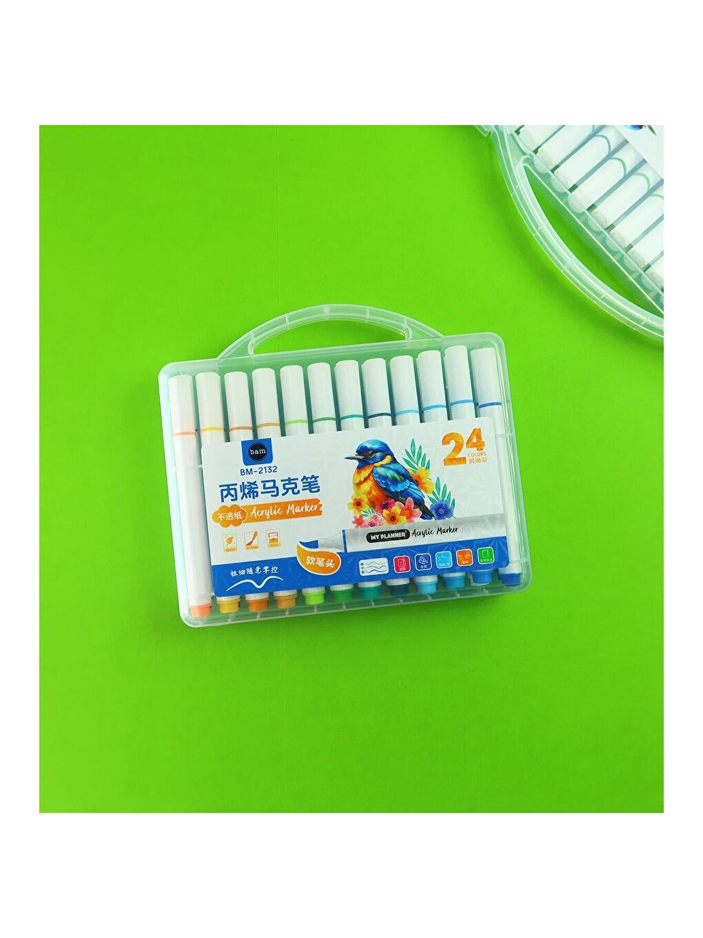 24 Renk Akrilik Marker Kalem Seti