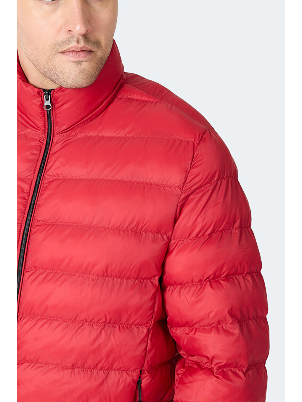 BRAUM Erkek Şişme Kırmızı Mont & Kaban-1