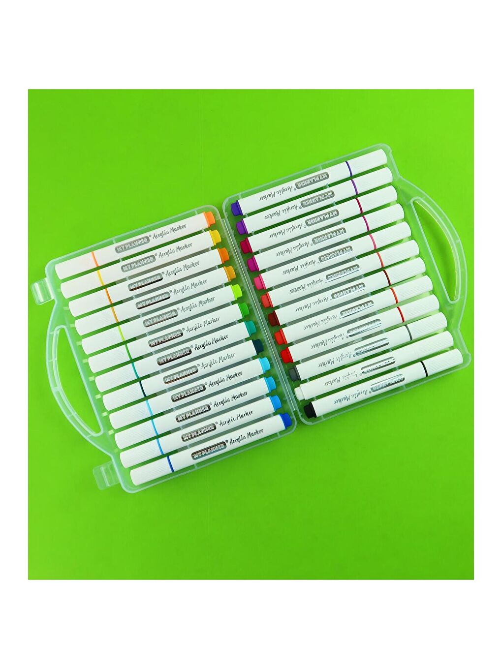 24 Renk Akrilik Marker Kalem Seti-1