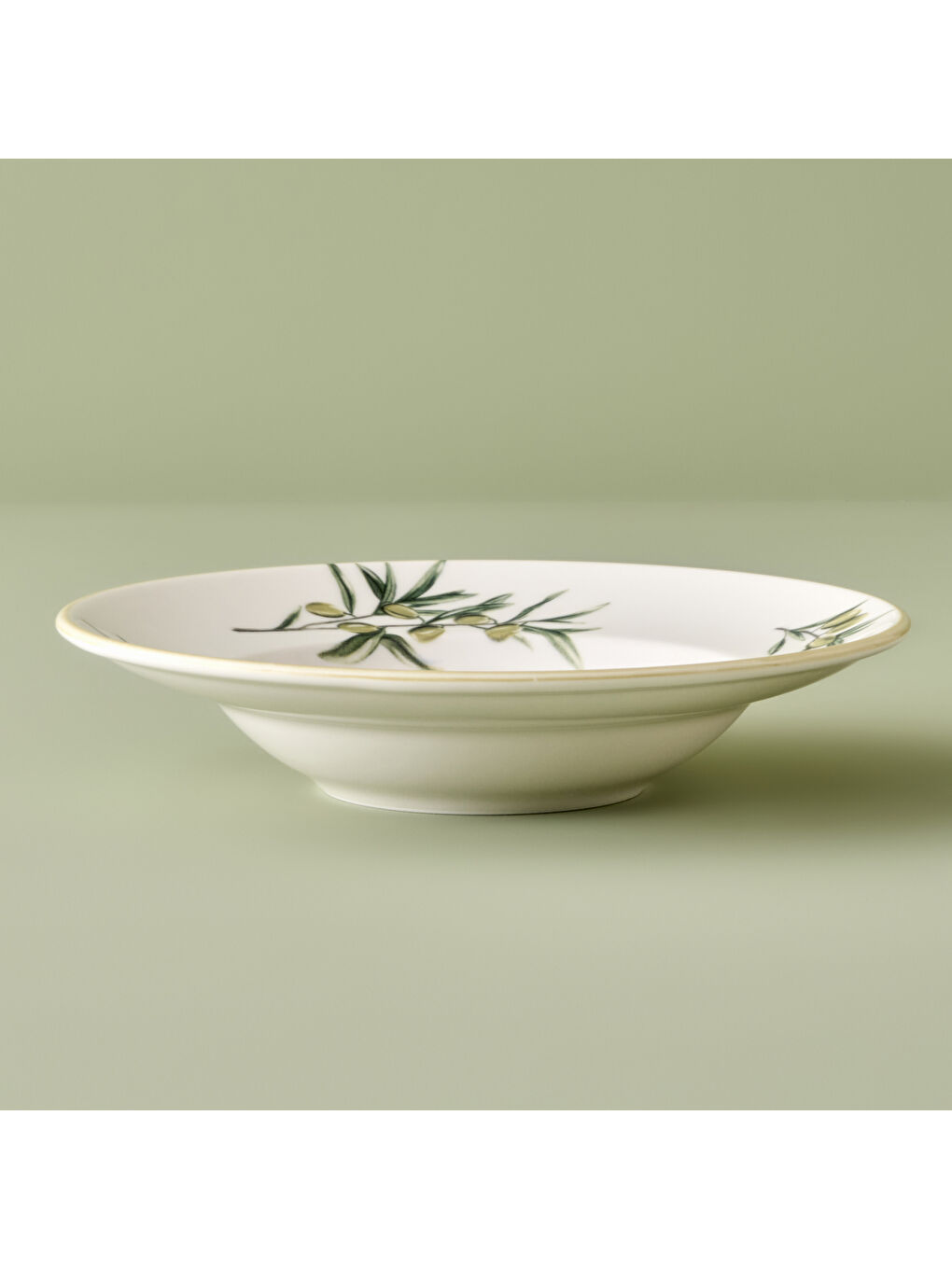 Olive Porselen Makarna Tabağı Yeşil (27 cm)-1