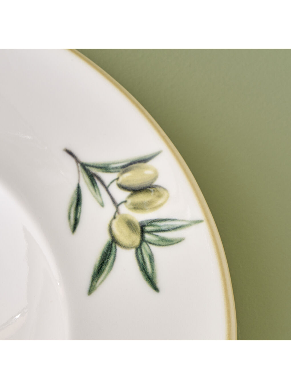 Olive Porselen Makarna Tabağı Yeşil (27 cm)-2