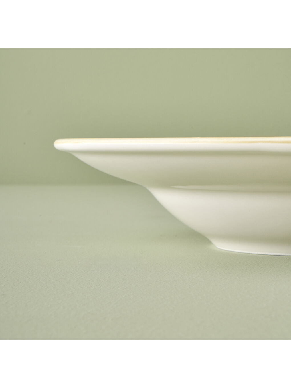 Olive Porselen Makarna Tabağı Yeşil (27 cm)-3