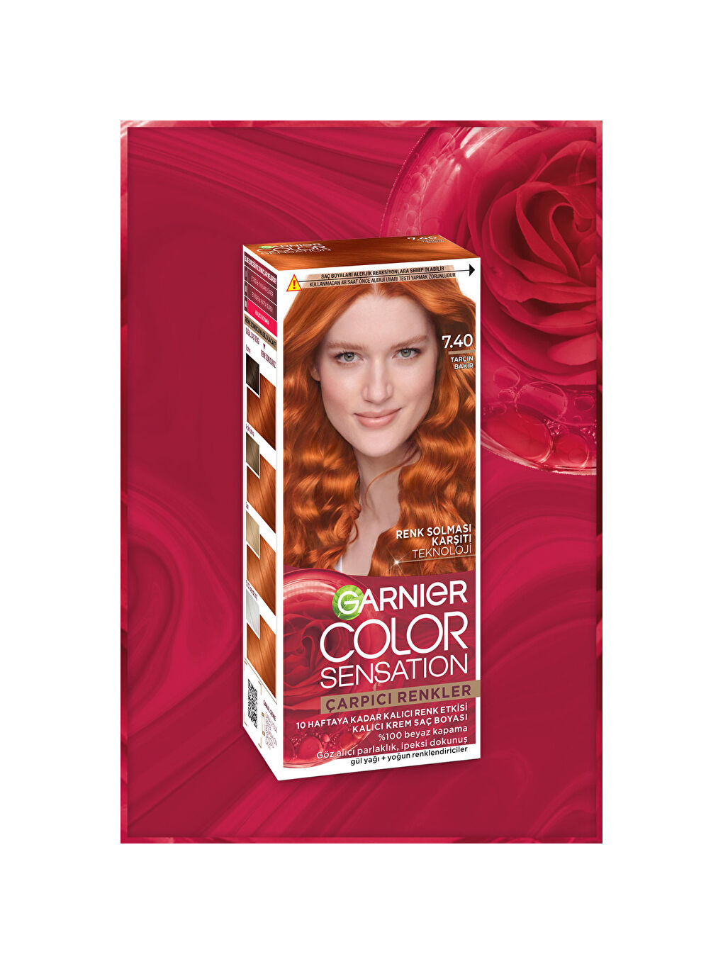 Çarpıcı Renkler 7.40 Tarçın Bakır Saç Boyası-4