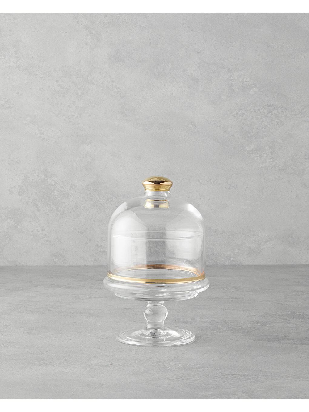 English Home Sari Auric Cam Sunumluk 10x19 cm Gold