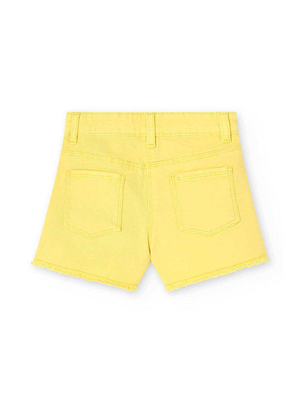 Sarı Kız Çocuk Şort-1