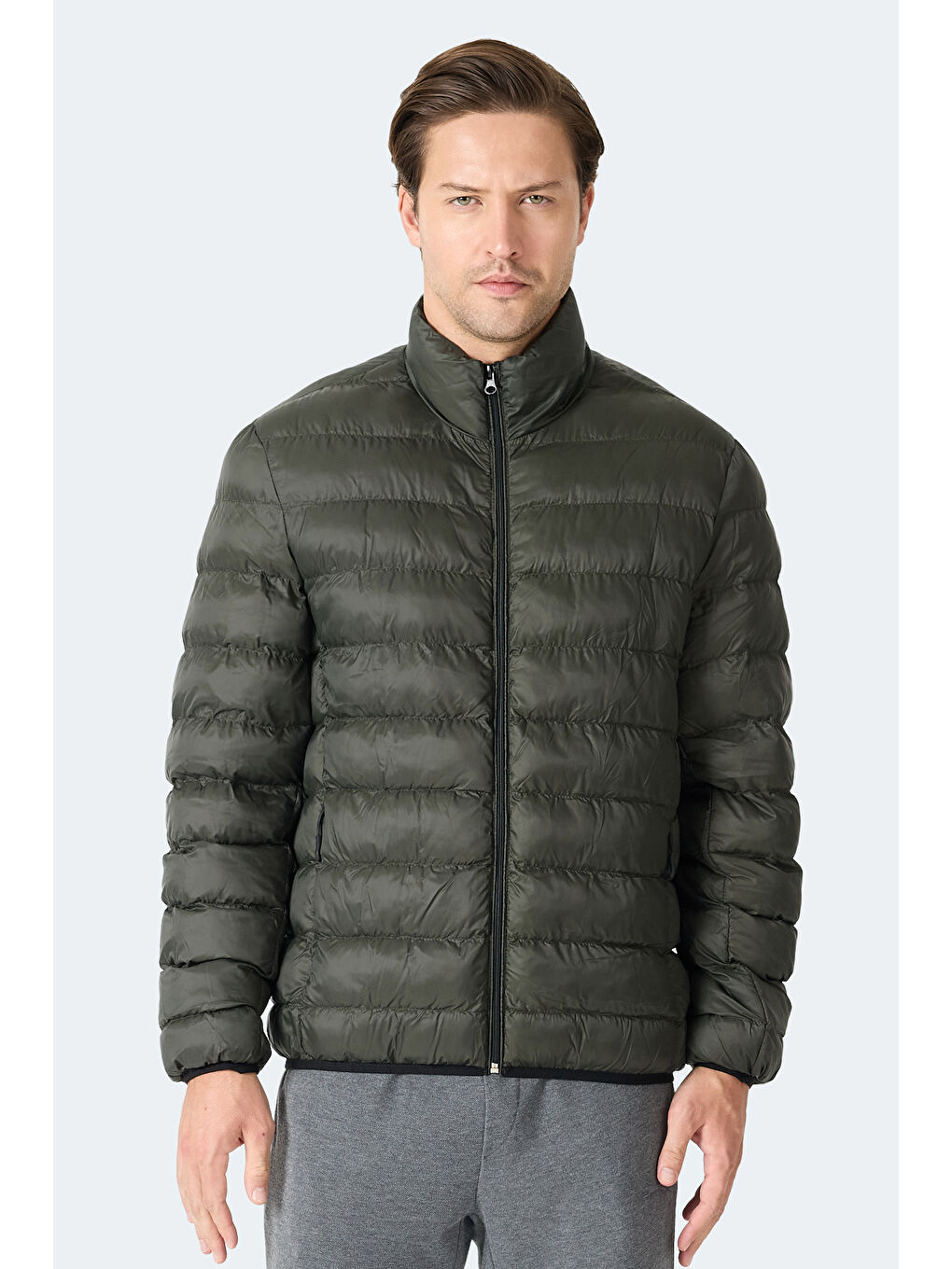 BRAUM Erkek Şişme Haki Mont & Kaban