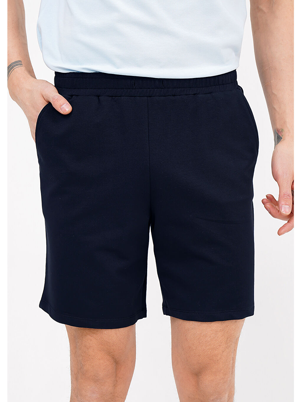 Lacivert Ribana Şort Takımı LACİVERT-3