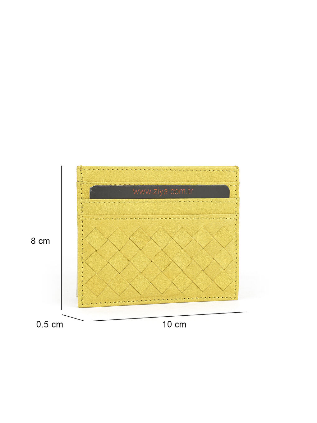 Unisex Hakiki Deri Kartlık 1539852Z05 Sarı-1