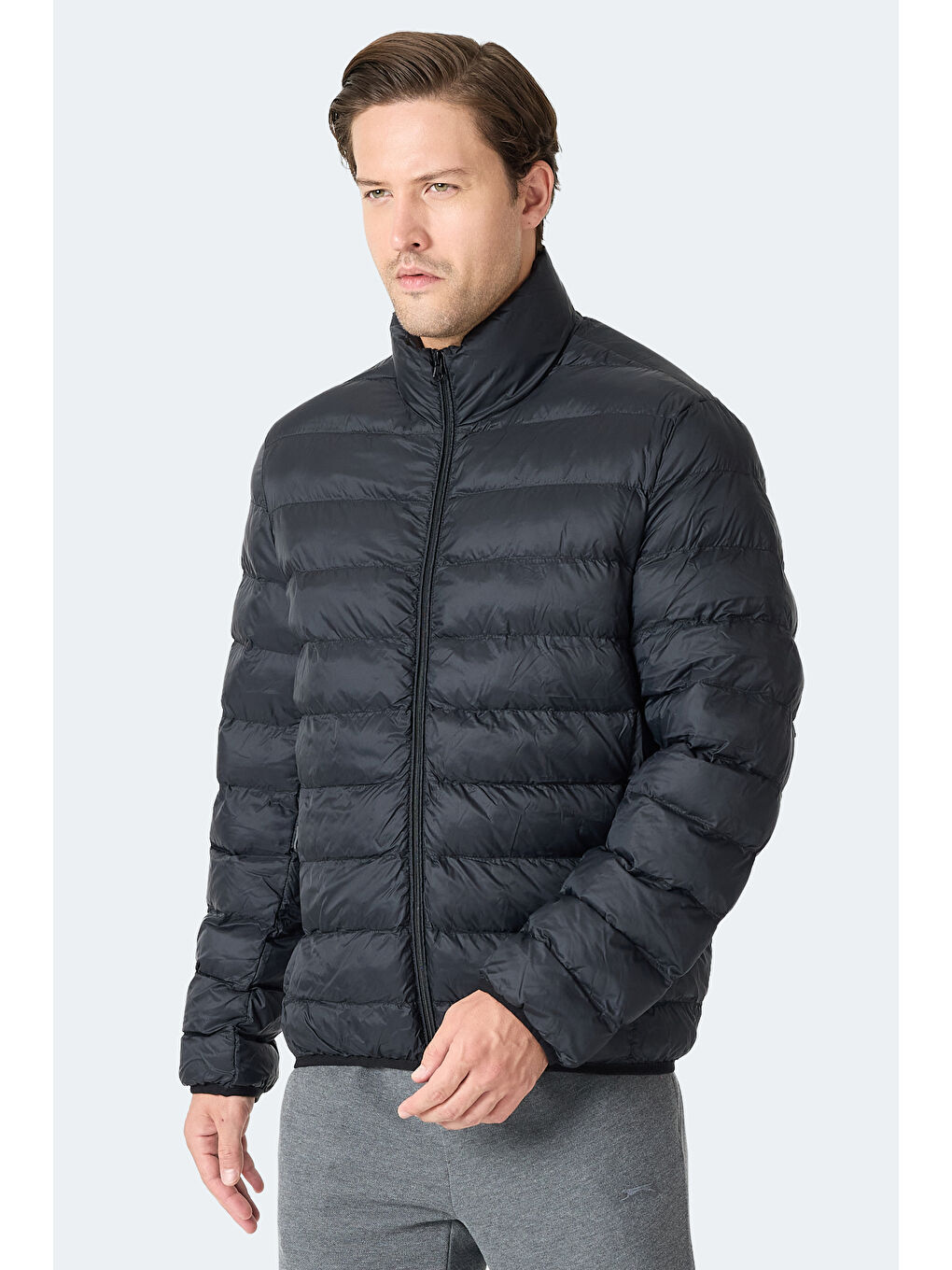 BRAUM Erkek Şişme Siyah Mont & Kaban-3