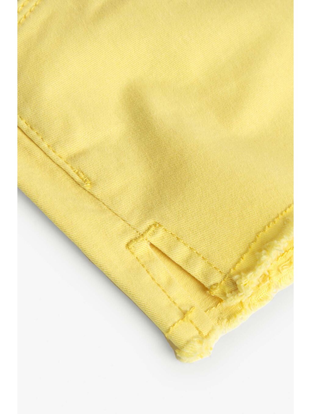 Sarı Kız Çocuk Şort-3