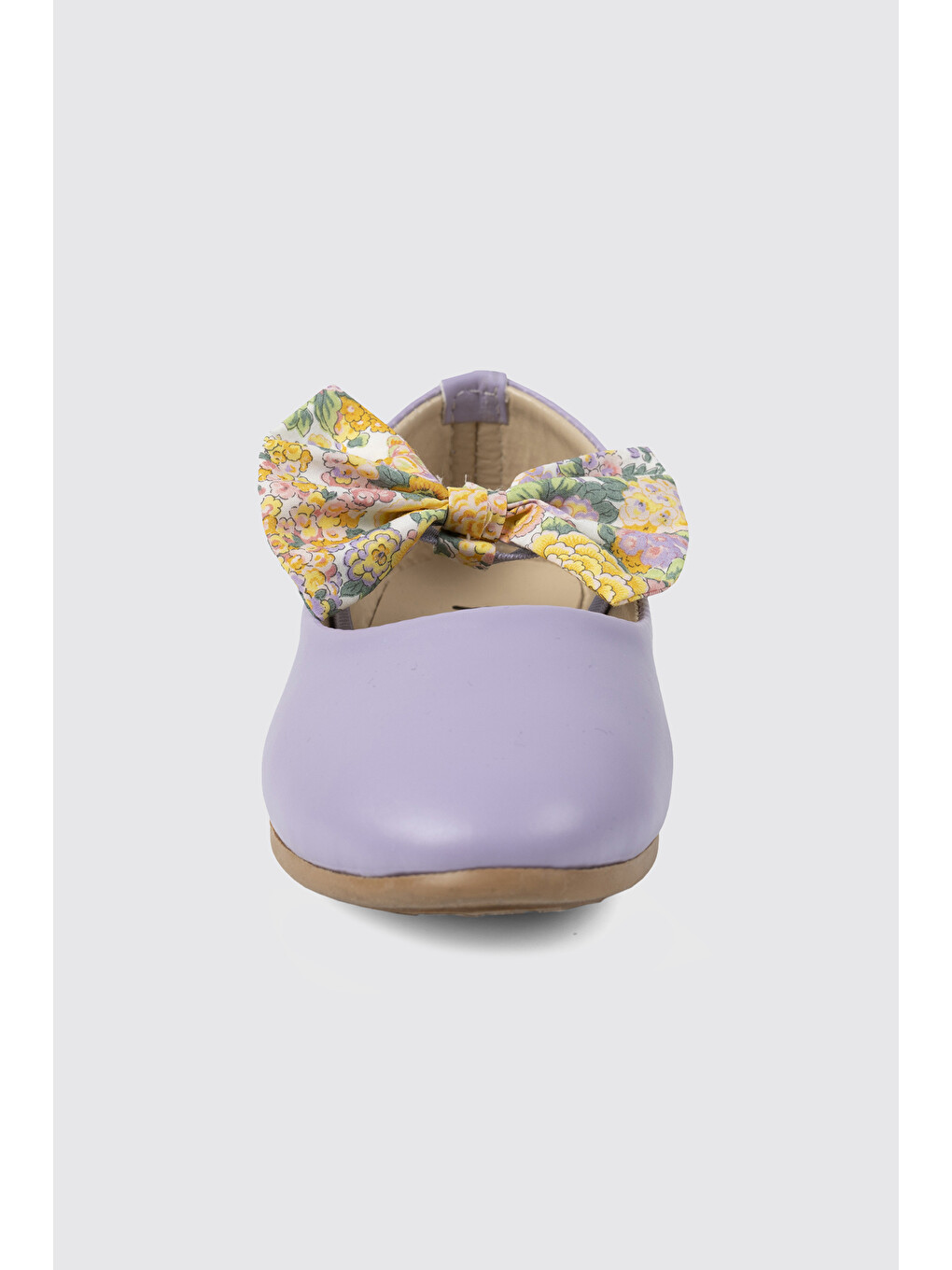 Lila Liberty Kumaş Kurdela Detaylı Babet-2
