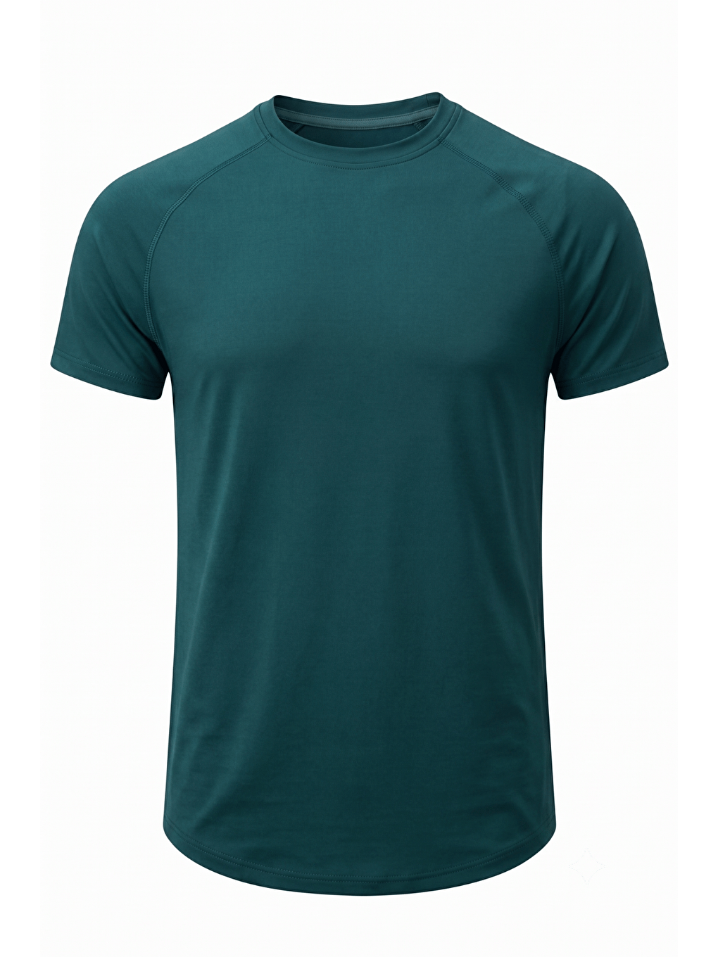 Yeşil Erkek Spor Tişört Fitness Antrenman Tişörtü Oval Kesim Elastanlı Süprem Reglan Kol OVAL-T22-1