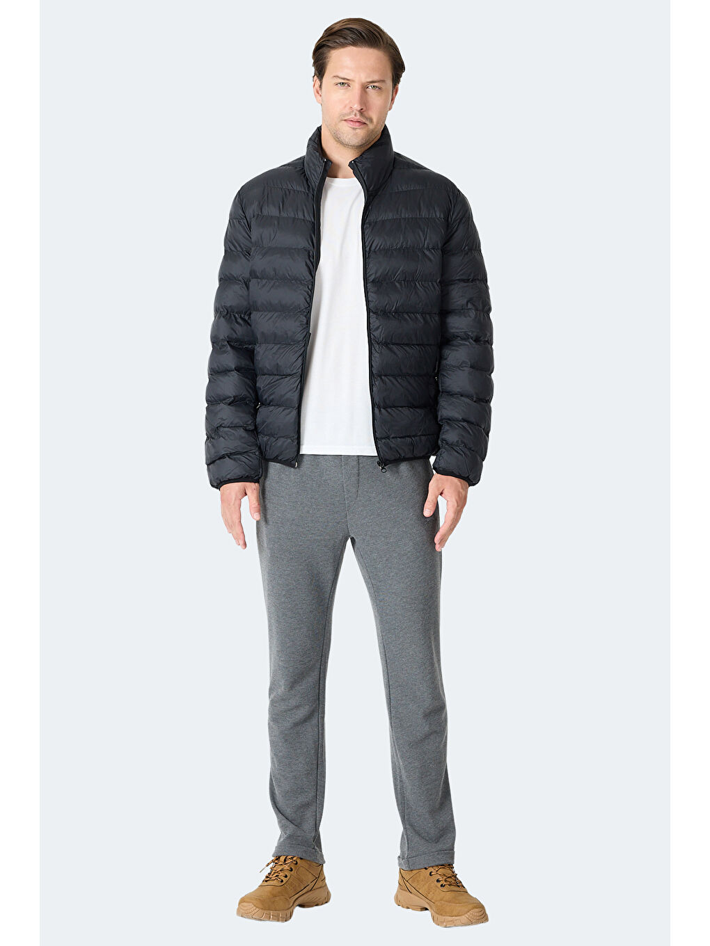 BRAUM Erkek Şişme Siyah Mont & Kaban-6