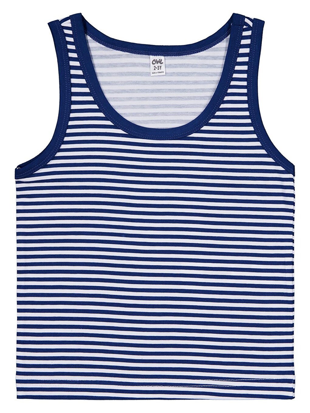 Beyaz Boys Sailor 2-10 Yaş Erkek Çocuk 2'li Atlet - Standart-2