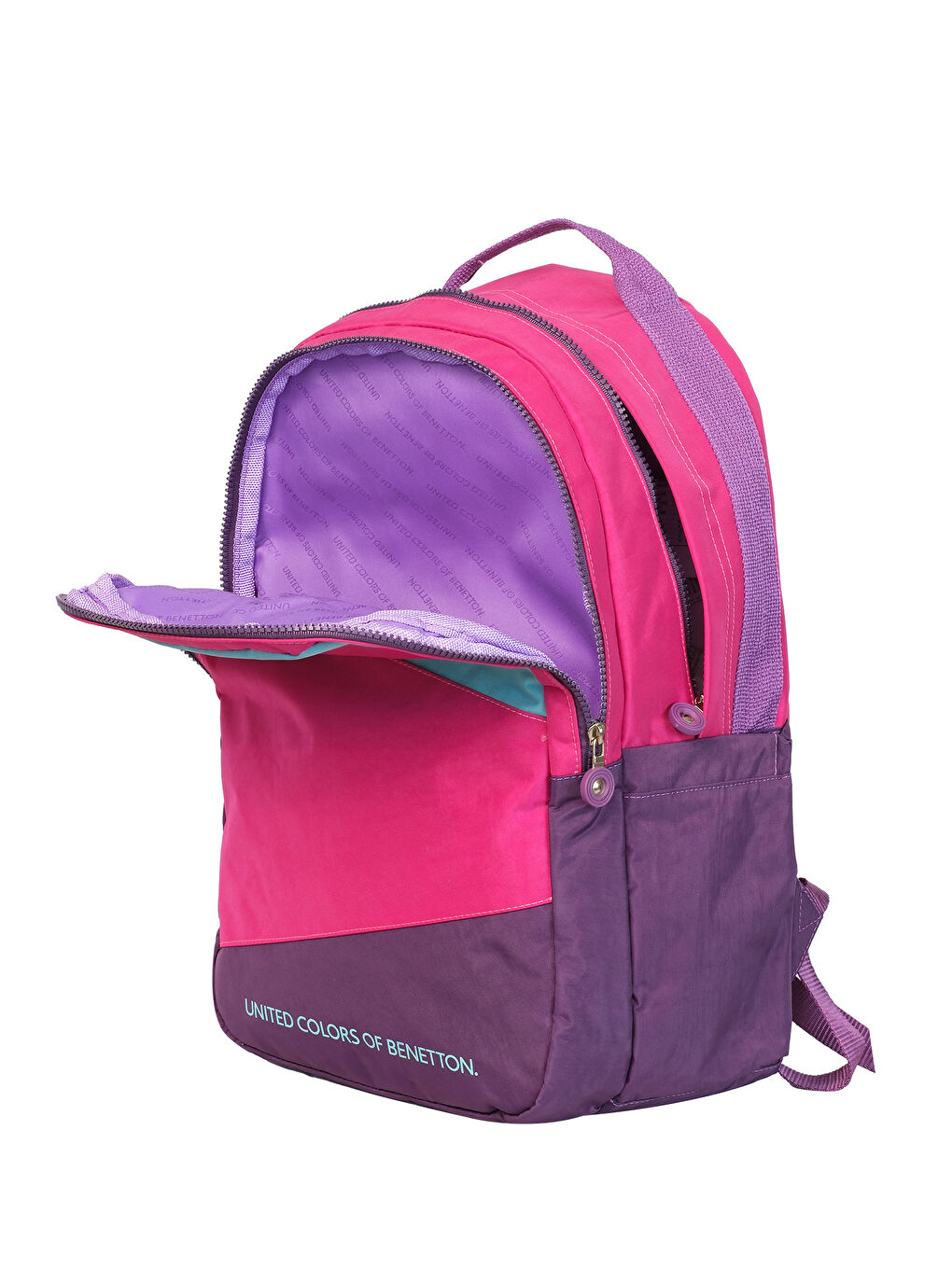 Mor Color Blocking Kız Çocuk Sırt Çantası-4
