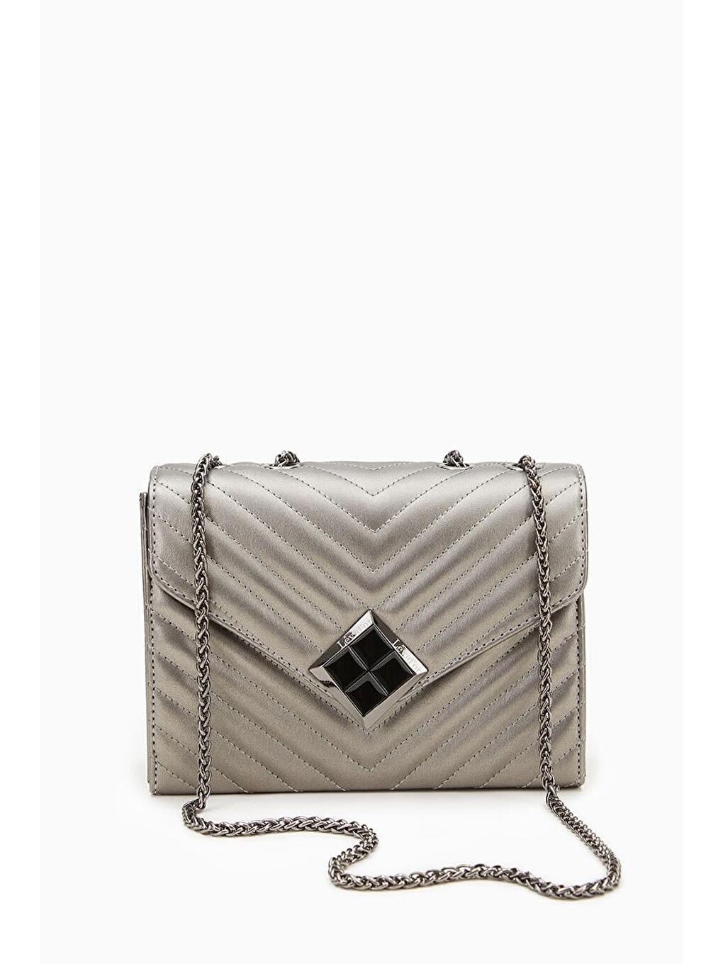 Gri Platin Kadın Omuz Çantası 930076