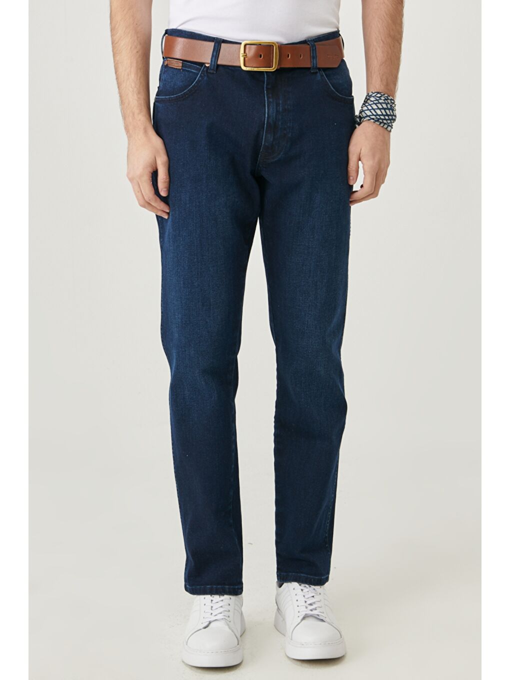 Lacivert Bryson Skinny Fit Düşük Bel Denim Esnek  Jean Pantolon-3