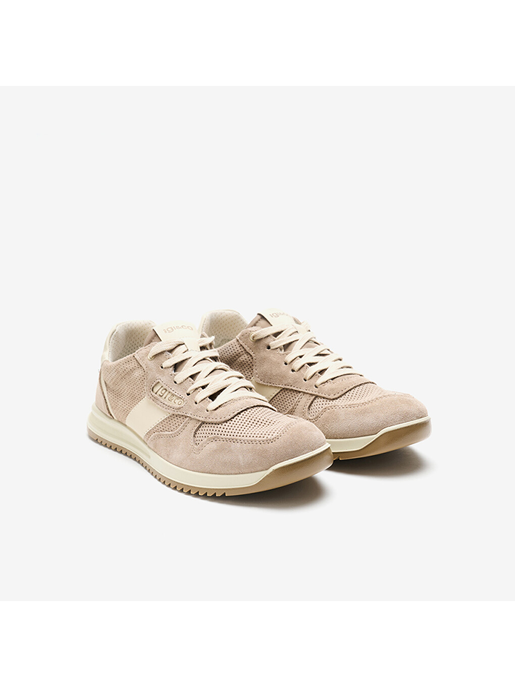 Bej Erkek Sneaker 1117088 Uur 11170 Fussbett Vıtello Beige Scuro-1