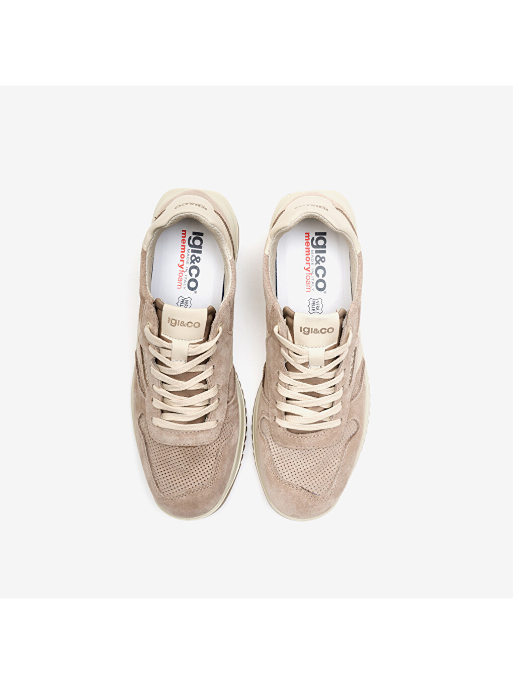 Bej Erkek Sneaker 1117088 Uur 11170 Fussbett Vıtello Beige Scuro-4