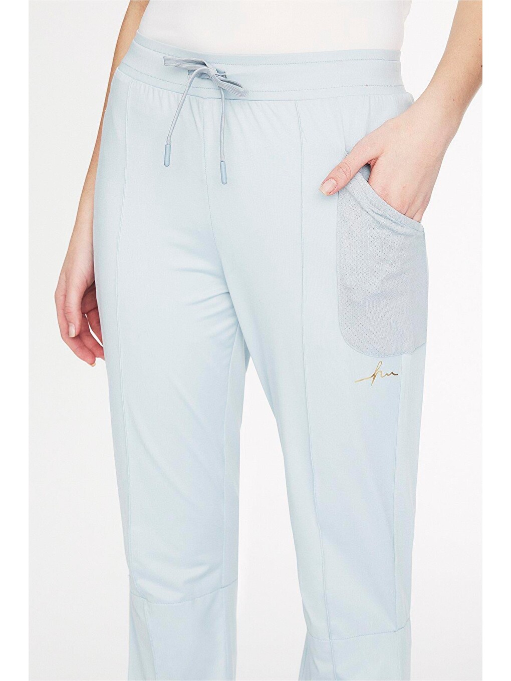 Gri Active H-per Tesettür Tenis Altı - Tenis Pantolonu Mavi Act-49-1