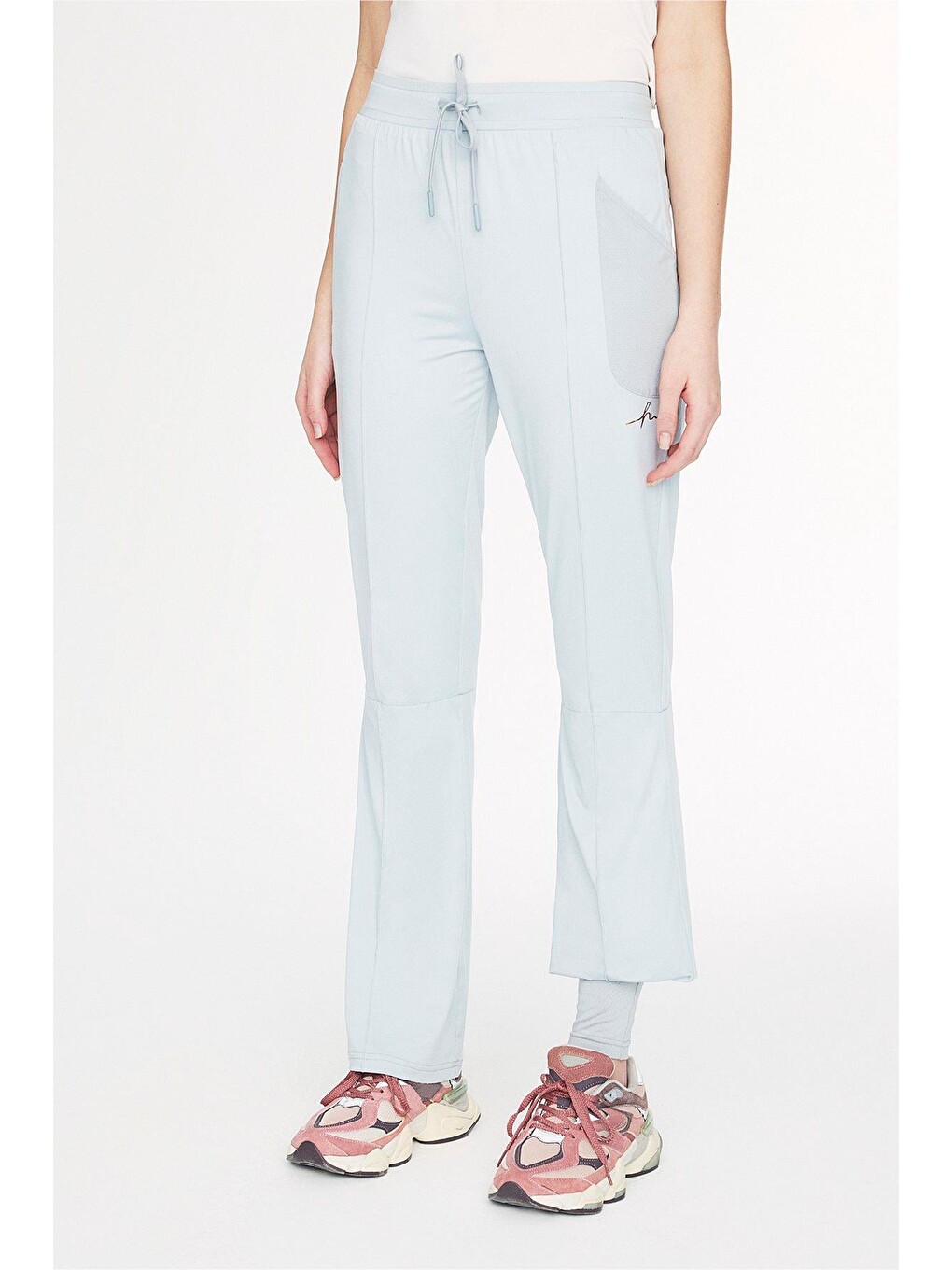 Gri Active H-per Tesettür Tenis Altı - Tenis Pantolonu Mavi Act-49-4