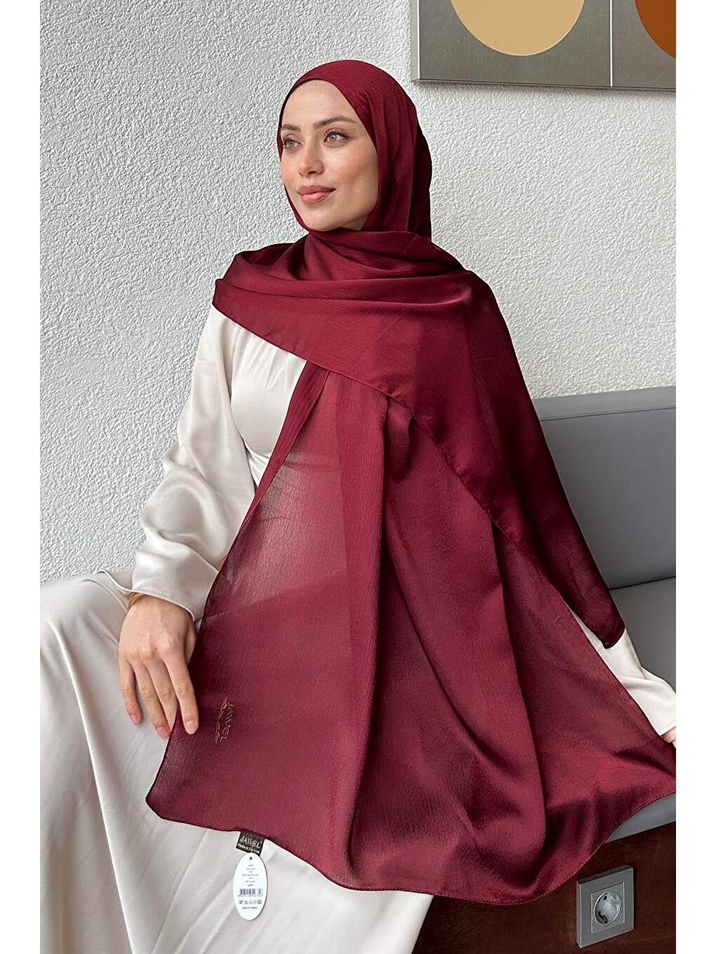 Janjan Şal Koyu Bordo-3