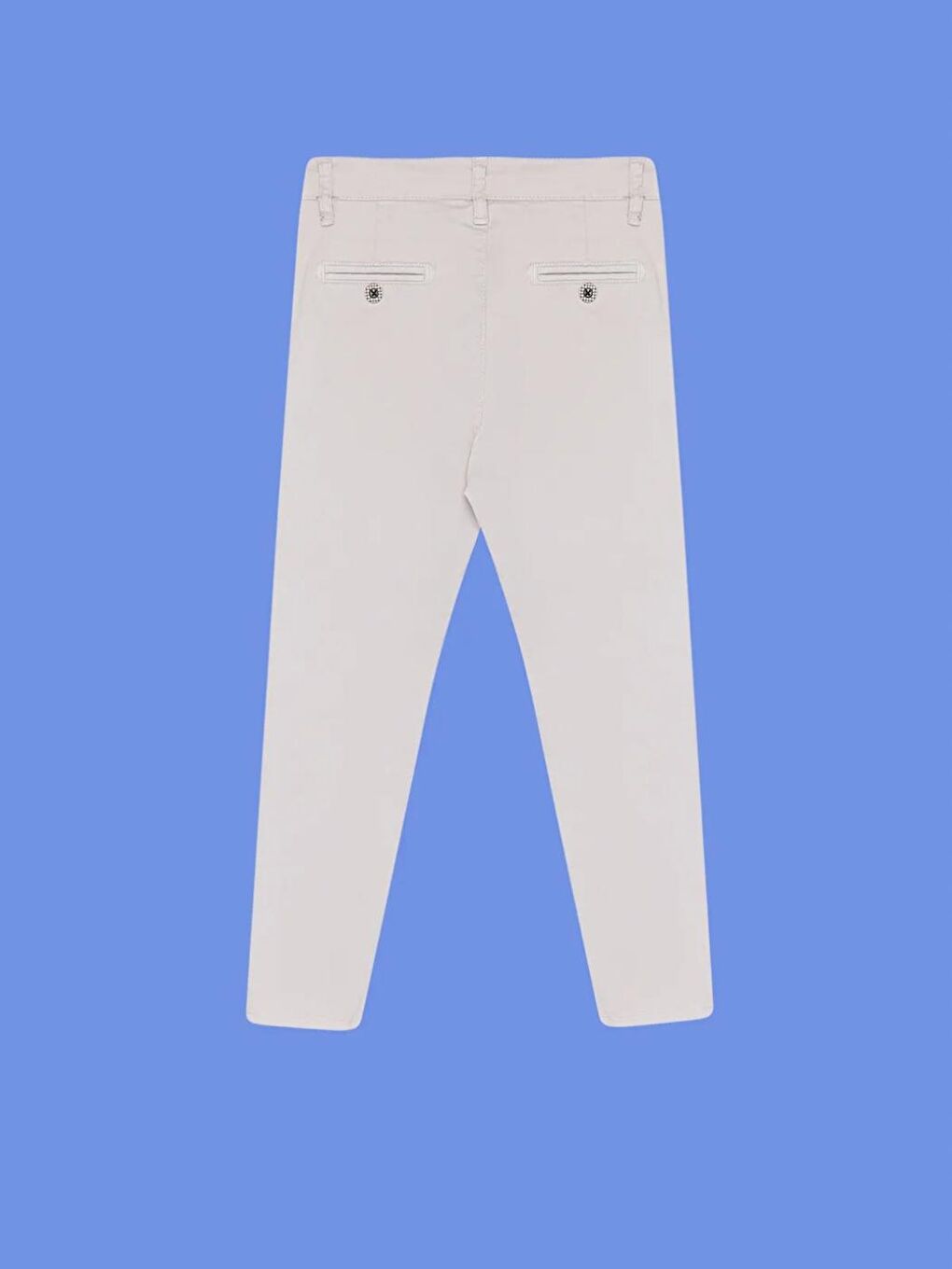 Gri Erkek Çocuk Regular Chino Dokuma Okul Pantolon-3