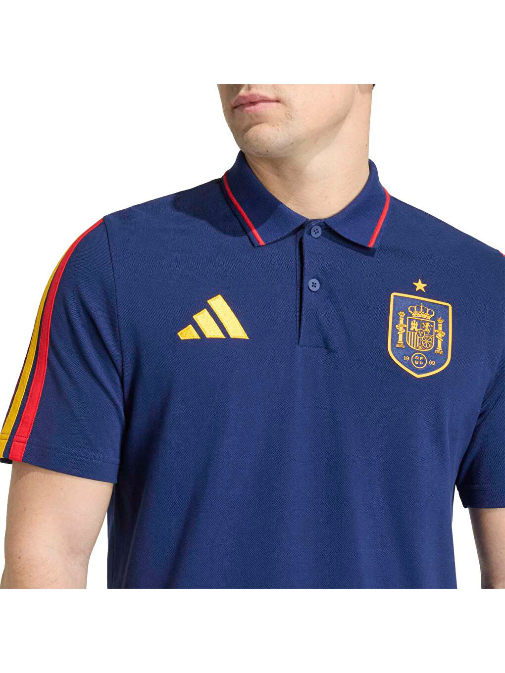 İspanya DNA Erkek Lacivert Polo Yaka Tişört-1