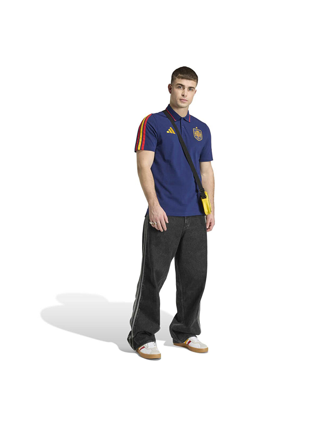 İspanya DNA Erkek Lacivert Polo Yaka Tişört-3