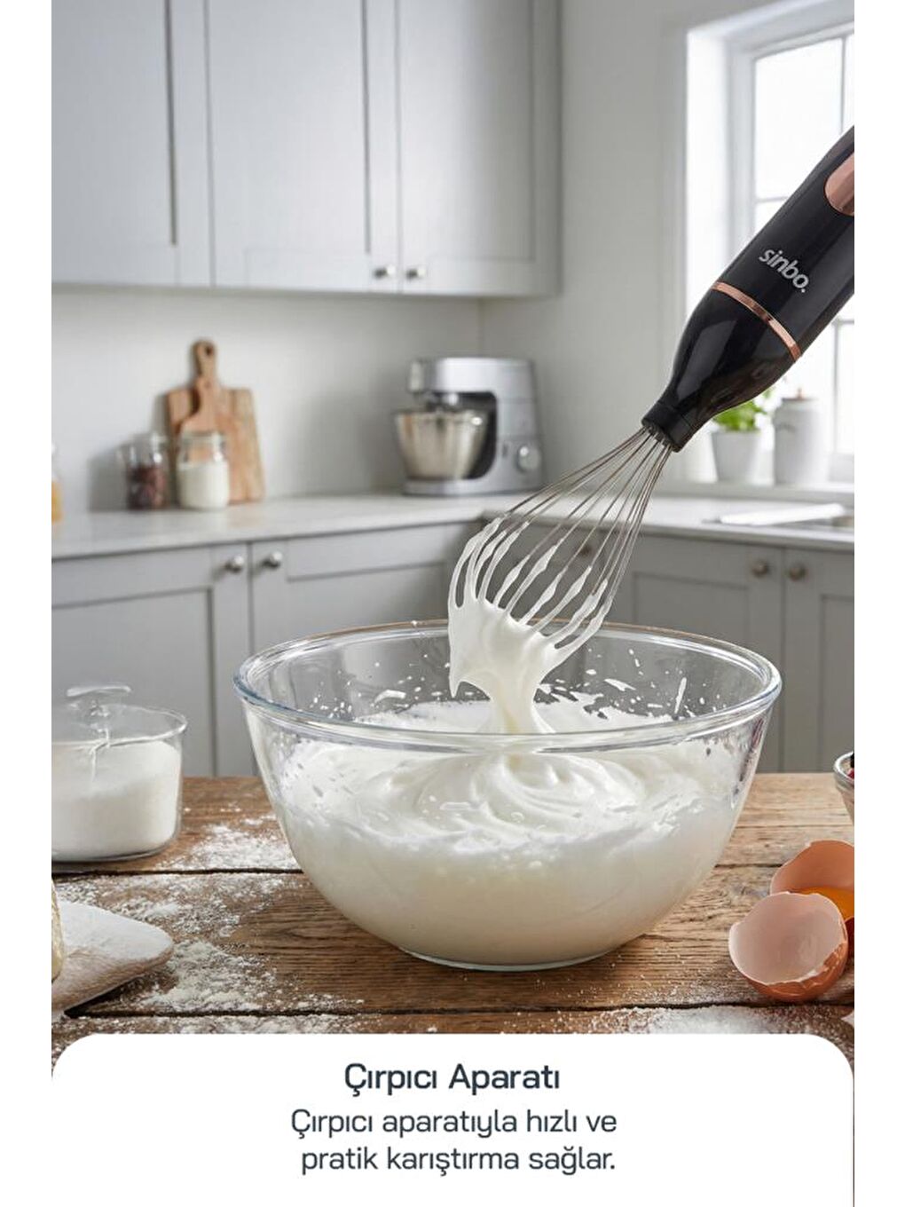 SHB-7529 Çok Fonksiyonlu El Blender Seti – Doğrayıcı & Çırpıcı Aparatlı-3