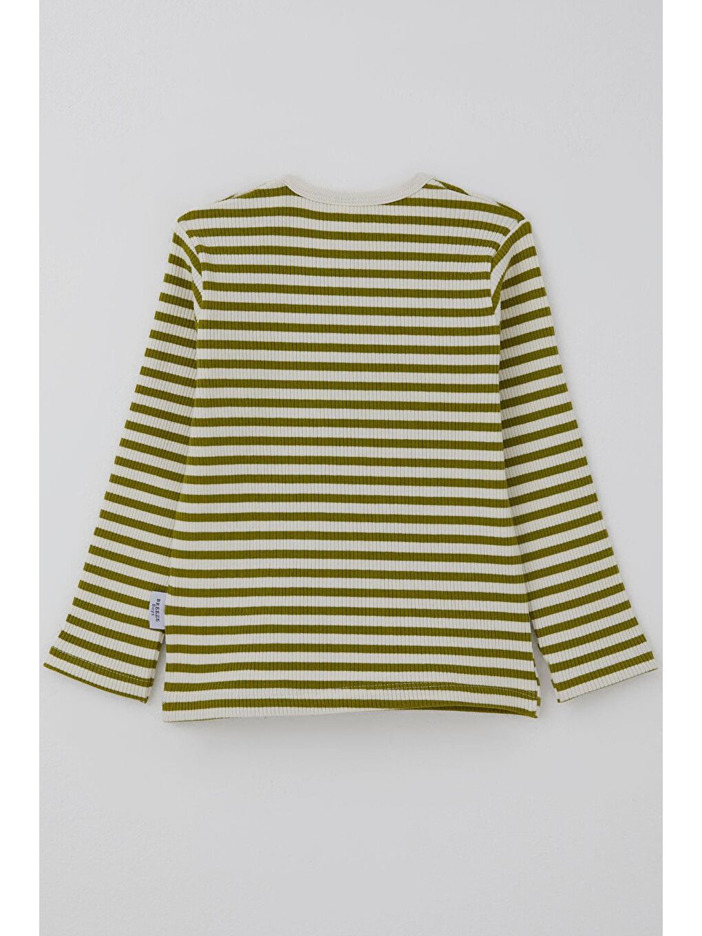 Erkek Bebek Uzun Kollu Tişört Patlı Çizgili Yeşil (9 Ay-3 Yaş)-3