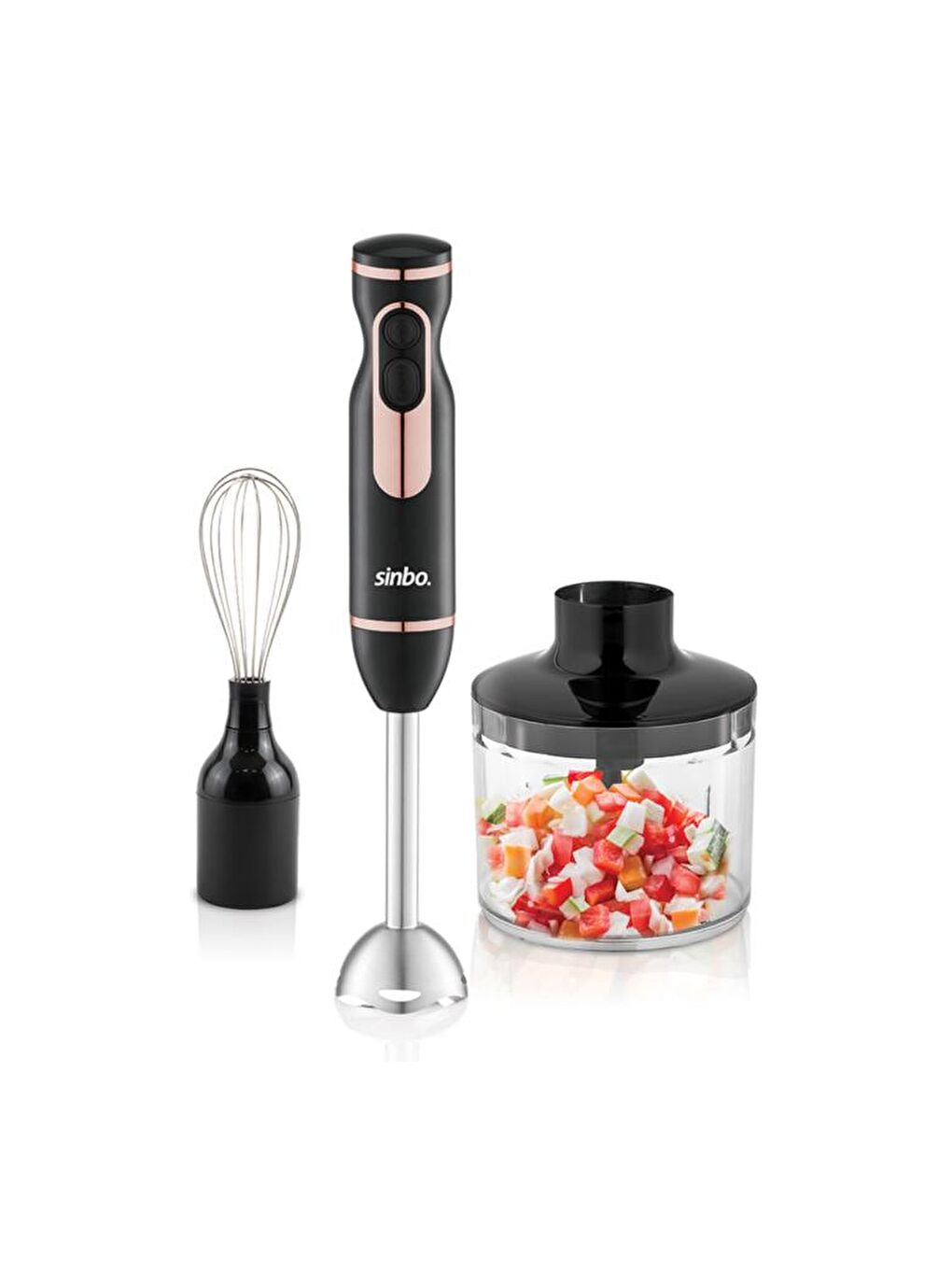 SHB-7529 Çok Fonksiyonlu El Blender Seti – Doğrayıcı & Çırpıcı Aparatlı-5