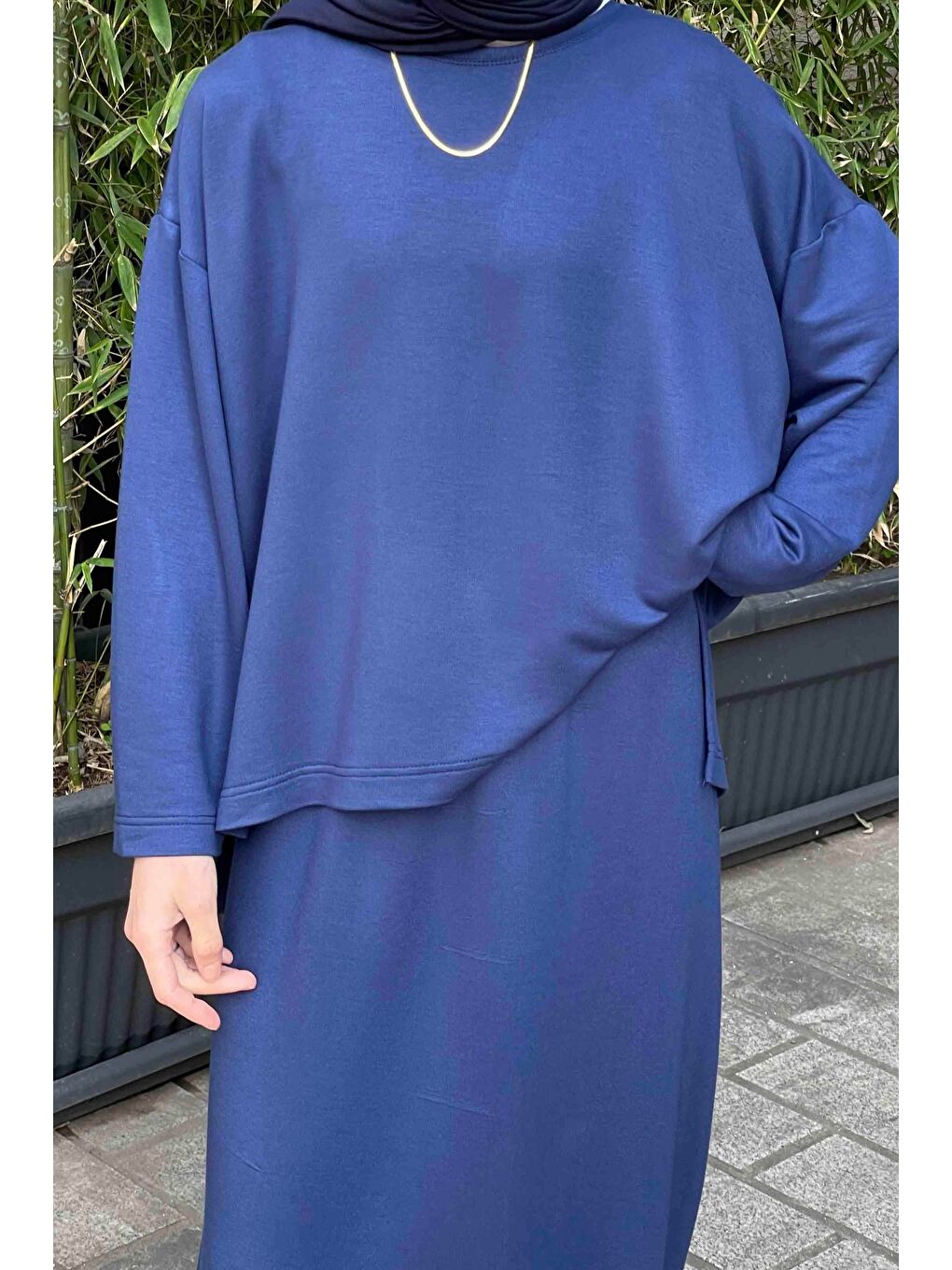 Kristal Etekli Takım Lacivert-2